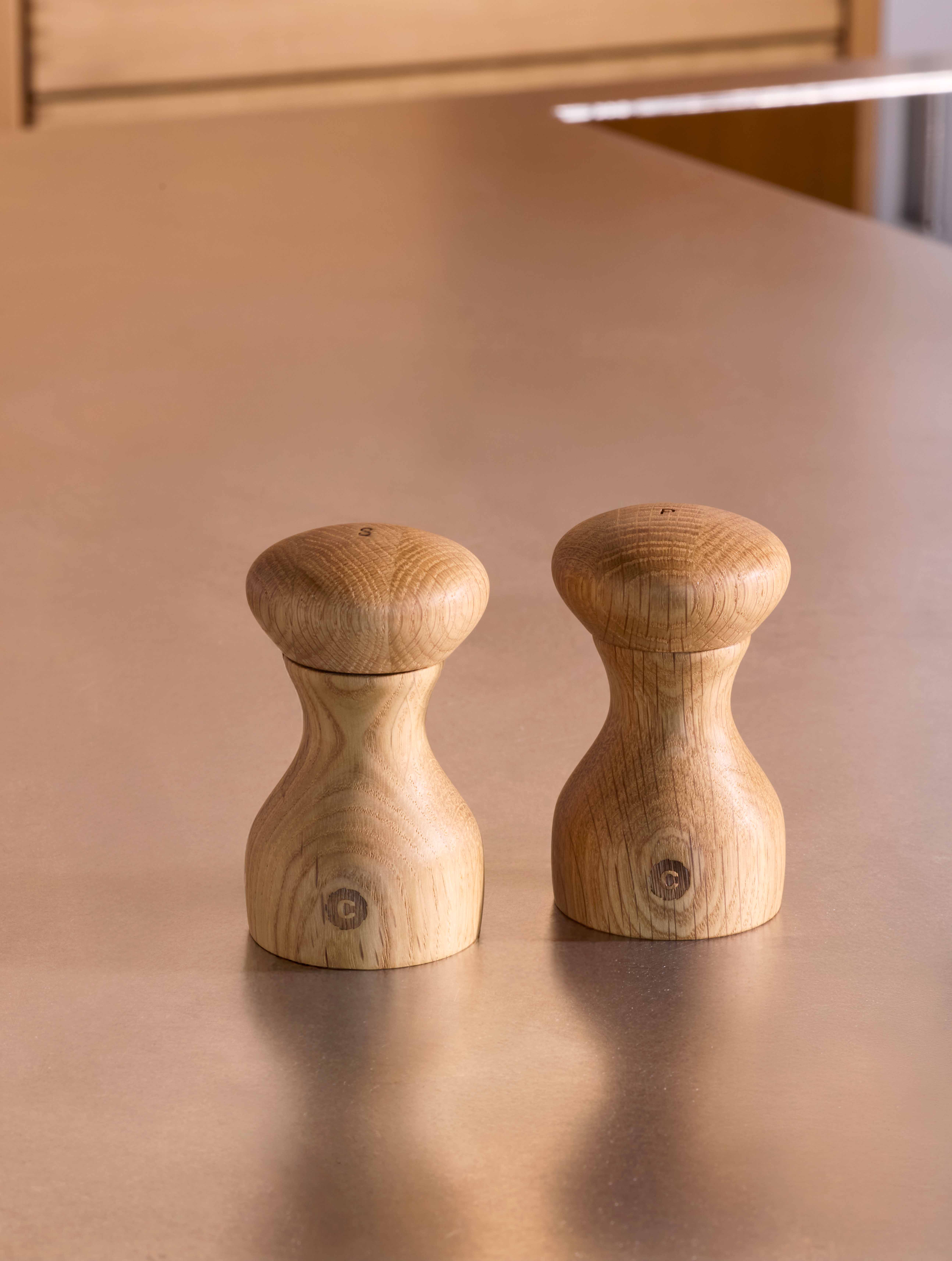 Lyon / Gewürzmühlen-2er-Set / 10cm / Eiche