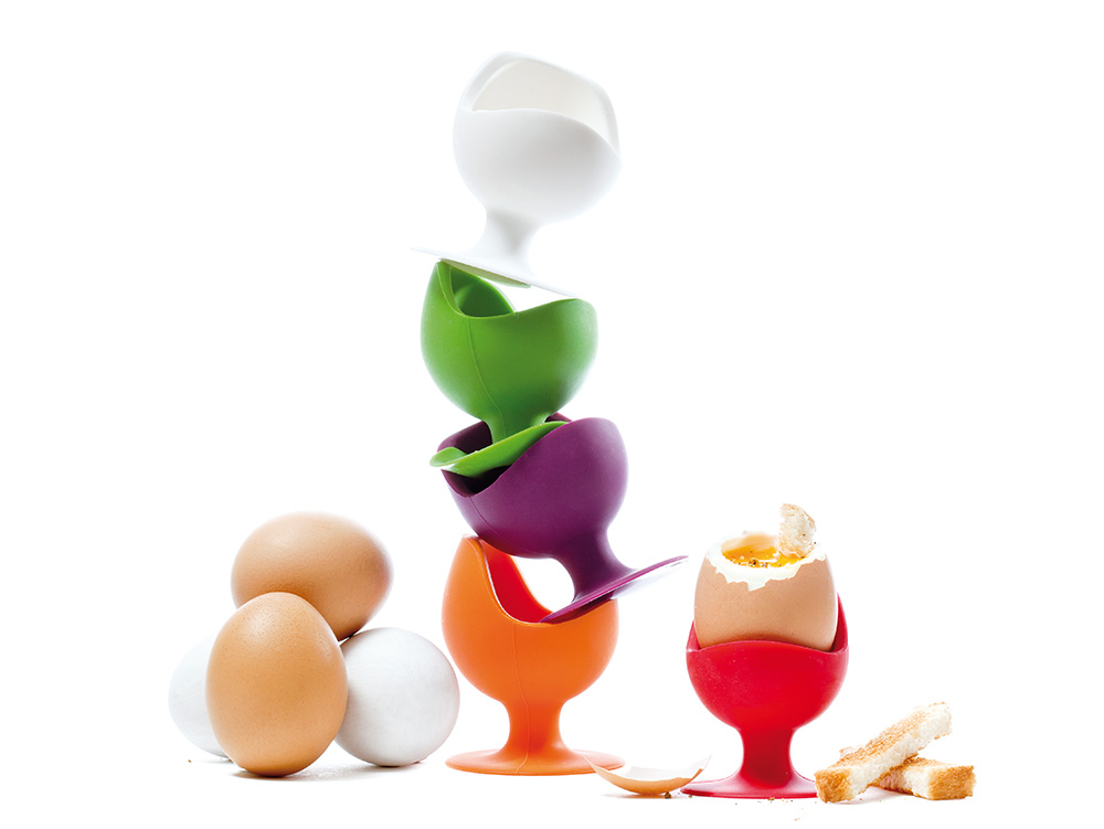 EggChair Lila lose mit Ei Egg Chair / Aubergine